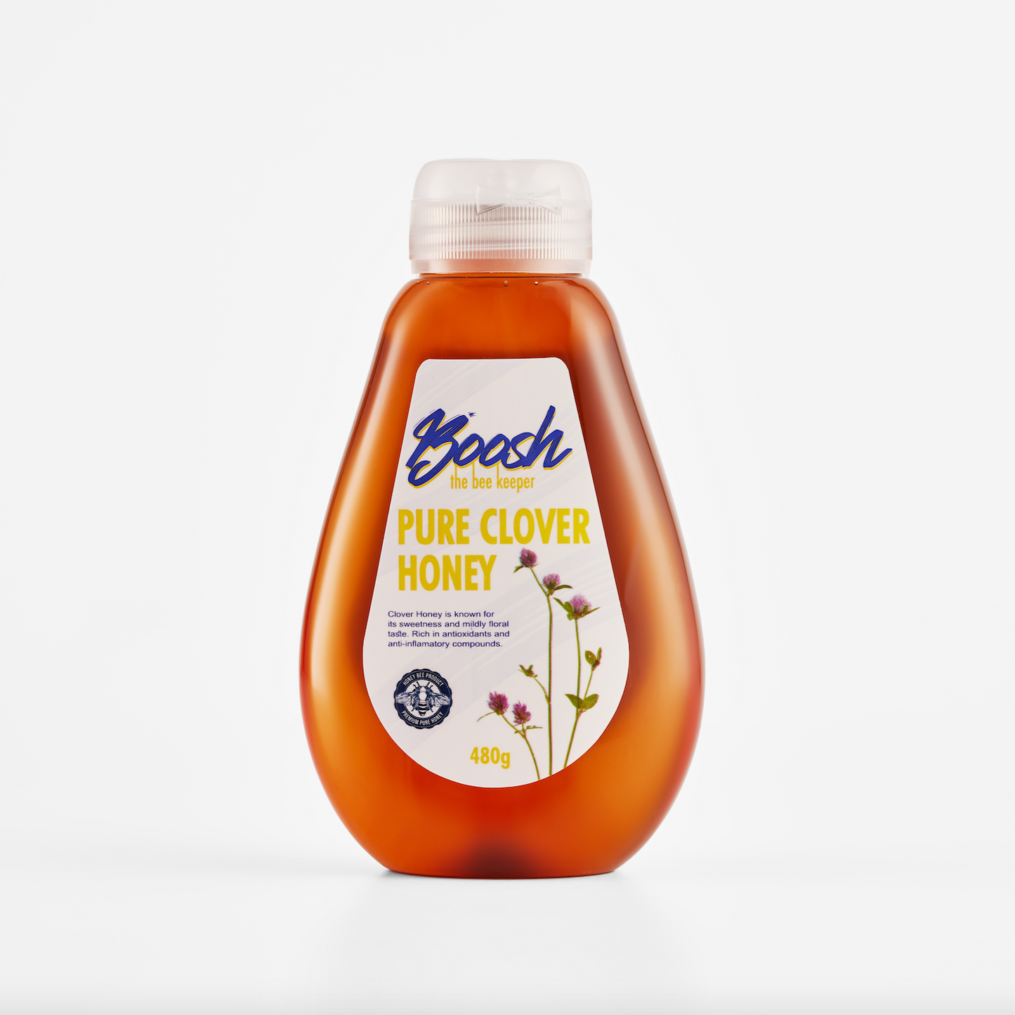 PURE CLOVER HONEY SQUEEZABLE BOTTLE  480g